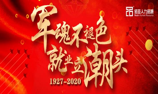 軍魂不褪色，就業(yè)立潮頭！熱烈慶祝中國人民解放軍建軍93周年！